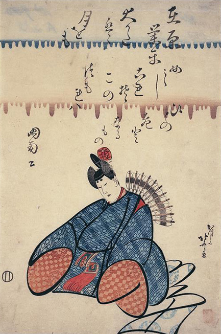 画像:葛飾北斎
《六歌仙 在原業平》
文化(1804~1817)中期頃 大判錦絵