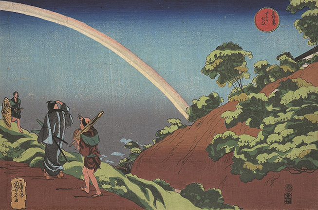 画像:歌川国芳
《東都名所 するがだひ》
天保(1830~1843)初期 横大判錦絵